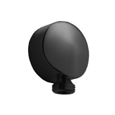 Round Matte Black Water Connection